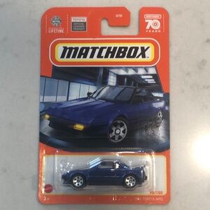 Matchbox Blue 1984 Toyota MR2 Toy Car